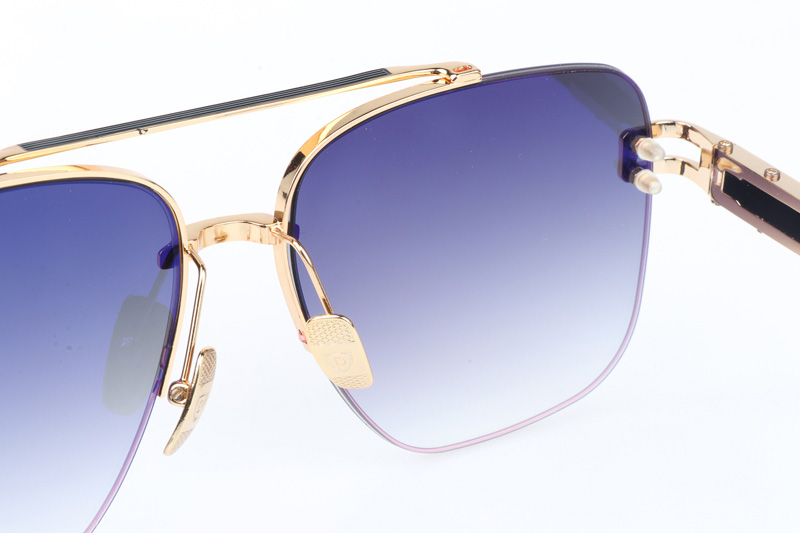 DT GRAND EVO ONE Sunglasses In Gold Black Gradient Grey