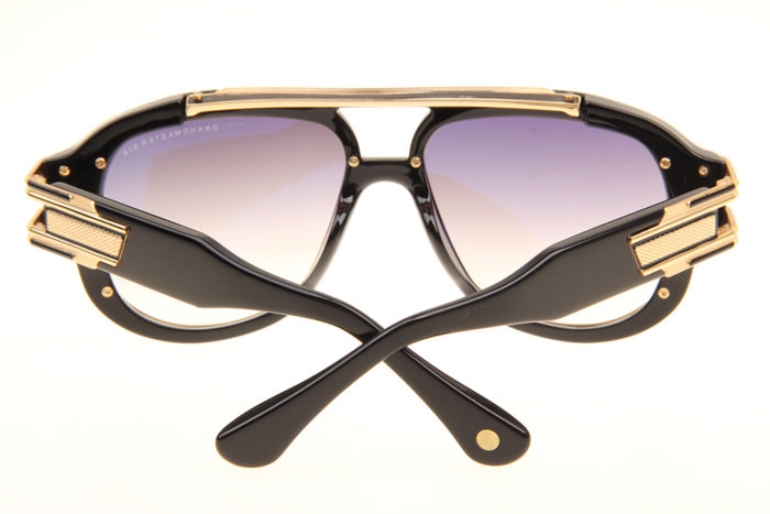 DT Grandmaster Six Sunglasses In Black Gold Gradient Grey