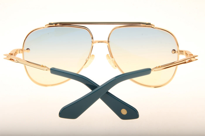 DT Mach Eight Sunglasses In Gold Gradient Blue