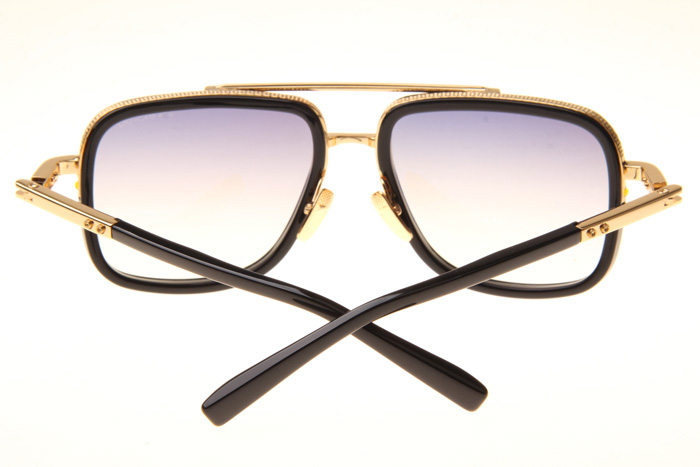 DT Mach One Sunglasses In Black Gold Gradient Grey