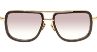 DT Mach One Sunglasses In Black Gold Gradient Grey