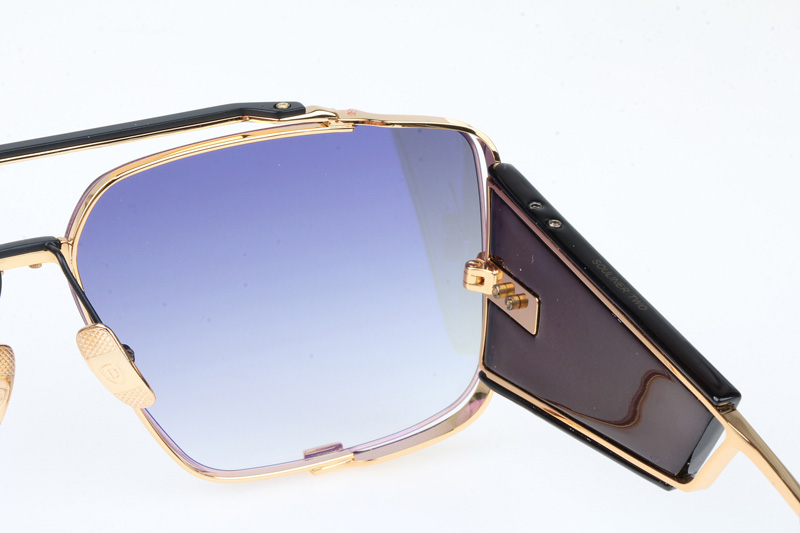 DT SOULINER TWO Sunglasses In Gold Gradient Grey