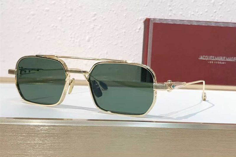 Deaver Sunglasses Gold Green