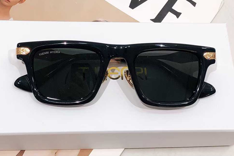 DeepBlue1of149 Sunglasses Black Gold Gray