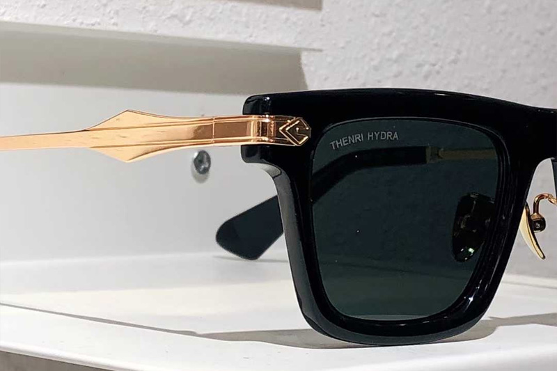 DeepBlue1of149 Sunglasses Black Gold Gray
