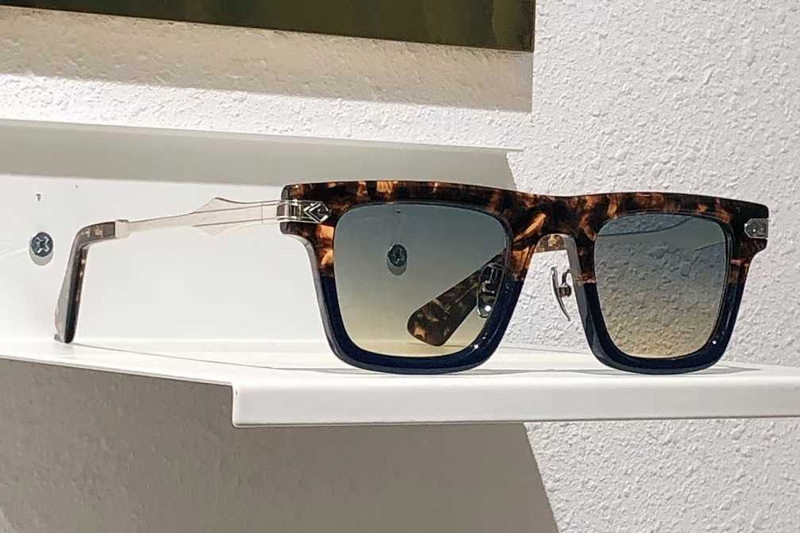 DeepBlue1of149 Sunglasses Tortoise Blue Gradient Gray