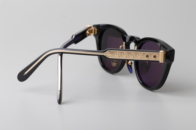 Dingalonglinglong Sunglasses Black Gold Gray