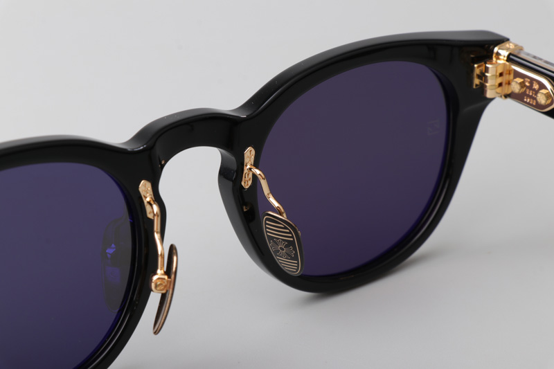 Dingalonglinglong Sunglasses Black Gold Gray