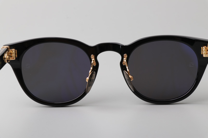 Dingalonglinglong Sunglasses Black Gold Gray