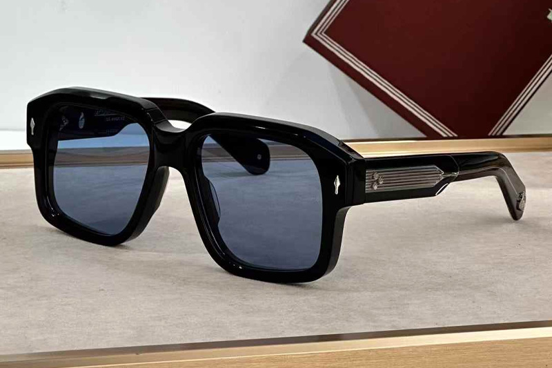 Donato Sunglasses Black Silver Blue