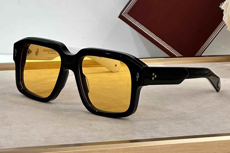 Donato Sunglasses Black White Yellow