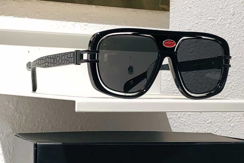 EB07 Sunglasses Black Gray