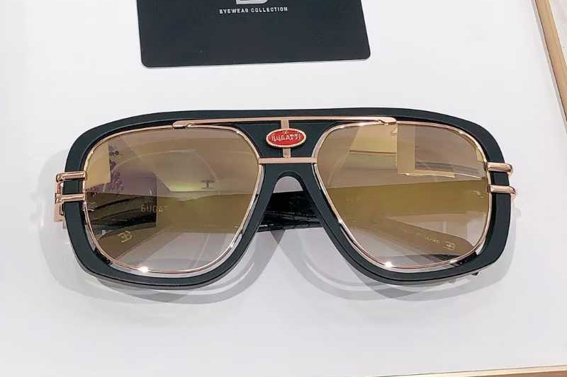 EB07 Sunglasses Black Rose Gold Flash