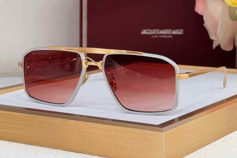 Earl Sunglasses Silver Gold Gradient Pink