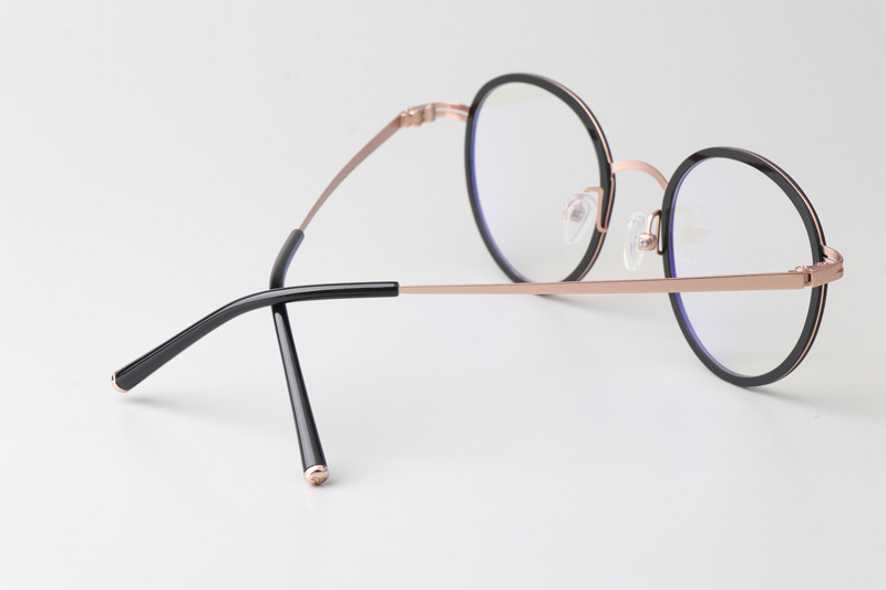 Elle Eyeglasses Black Rose Gold