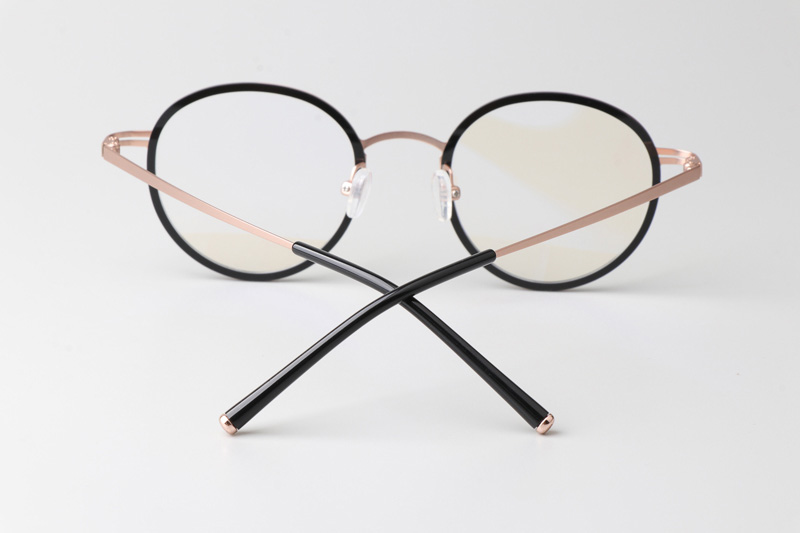 Elle Eyeglasses Black Rose Gold