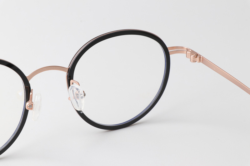 Elle Eyeglasses Black Rose Gold