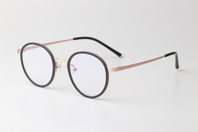 Elle Eyeglasses Black Rose Gold