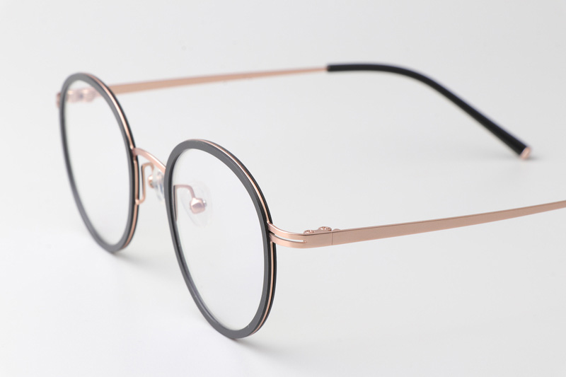 Elle Eyeglasses Black Rose Gold