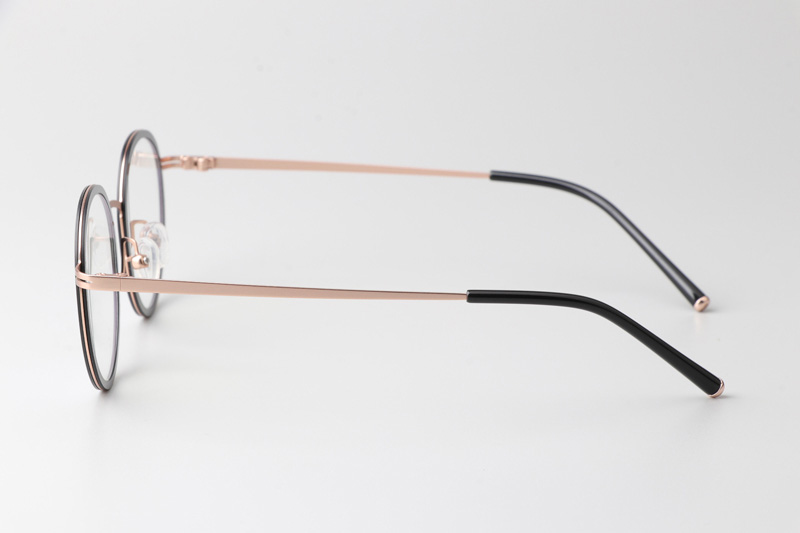 Elle Eyeglasses Black Rose Gold