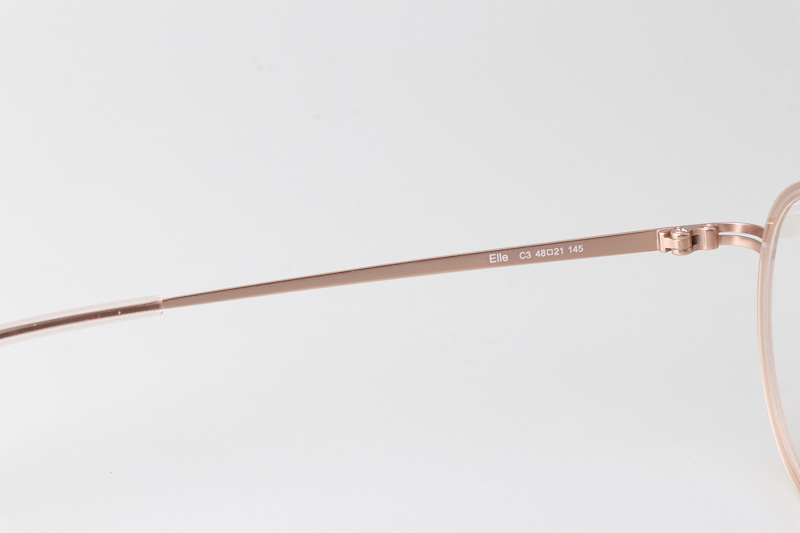 Elle Eyeglasses Rose Gold