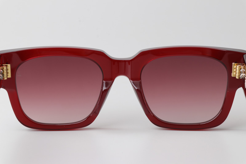 Enzo Sunglasses Red Gradient Pink