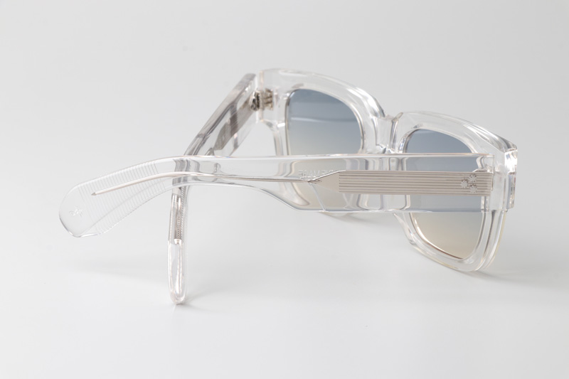 Enzo Sunglasses Transparent Gradient Light Blue