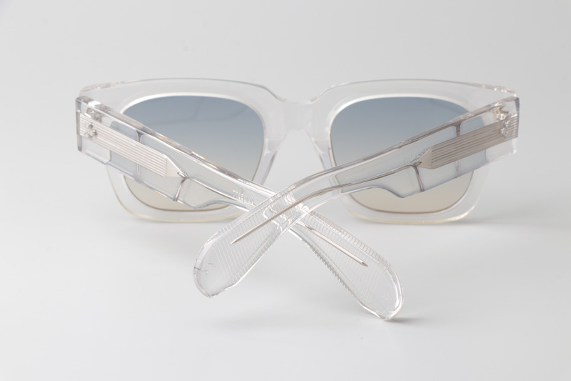 Enzo Sunglasses Transparent Gradient Light Blue