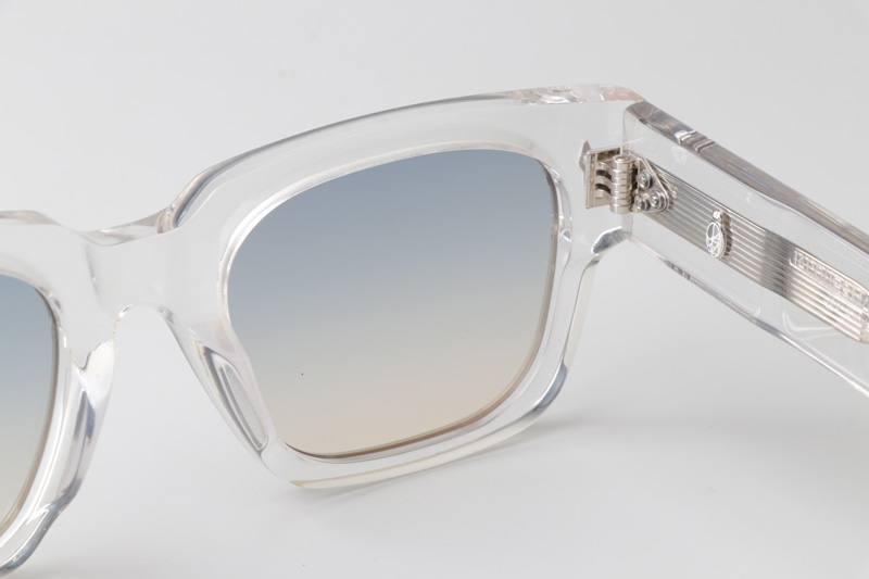 Enzo Sunglasses Transparent Gradient Light Blue