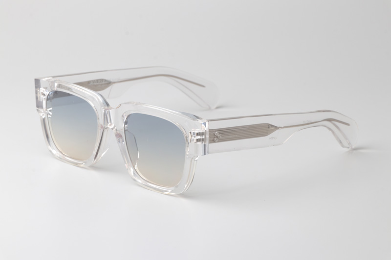 Enzo Sunglasses Transparent Gradient Light Blue