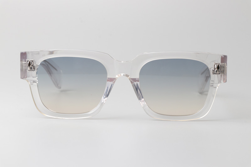 Enzo Sunglasses Transparent Gradient Light Blue