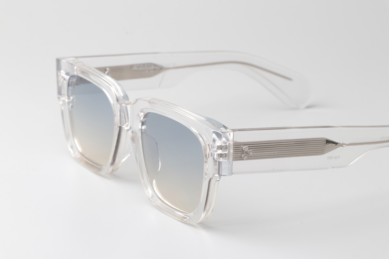 Enzo Sunglasses Transparent Gradient Light Blue