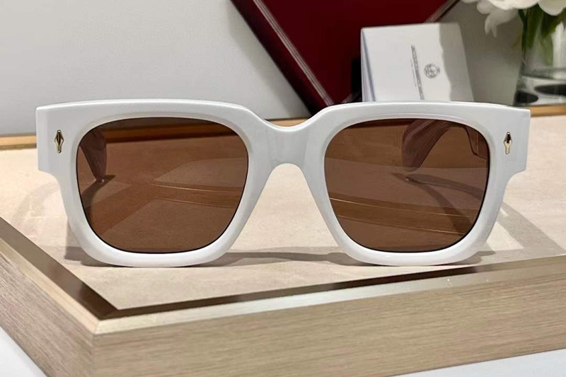 Enzo Sunglasses White Brown
