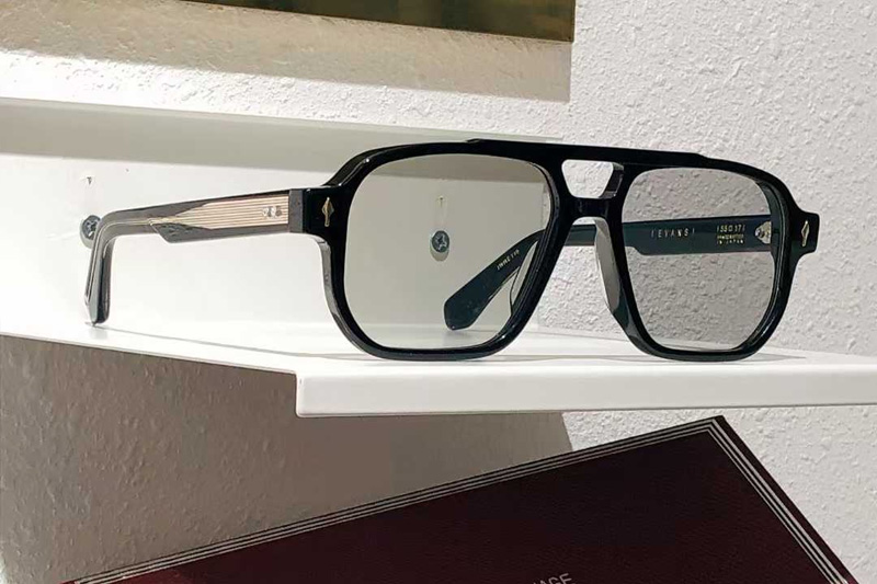 Evans Sunglasses Black Gold Light Gray