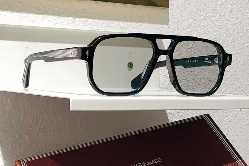 Evans Sunglasses Black Silver Light Gray