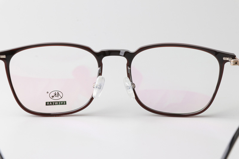 F4050-B Eyeglasses Black Brown Gold