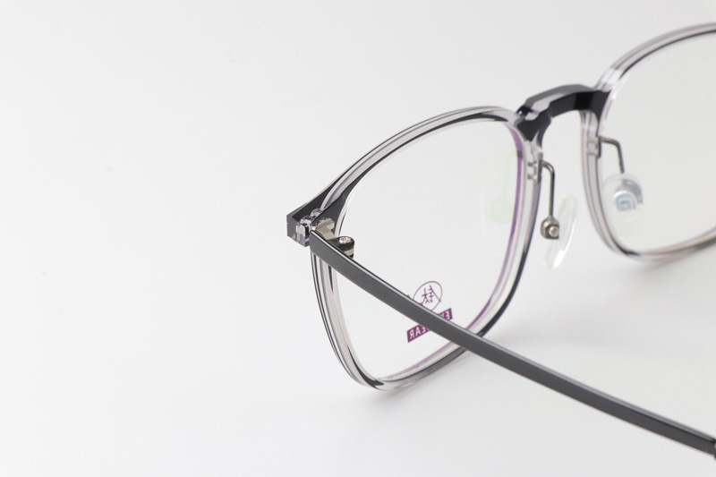 F4050-B Eyeglasses Black Clear