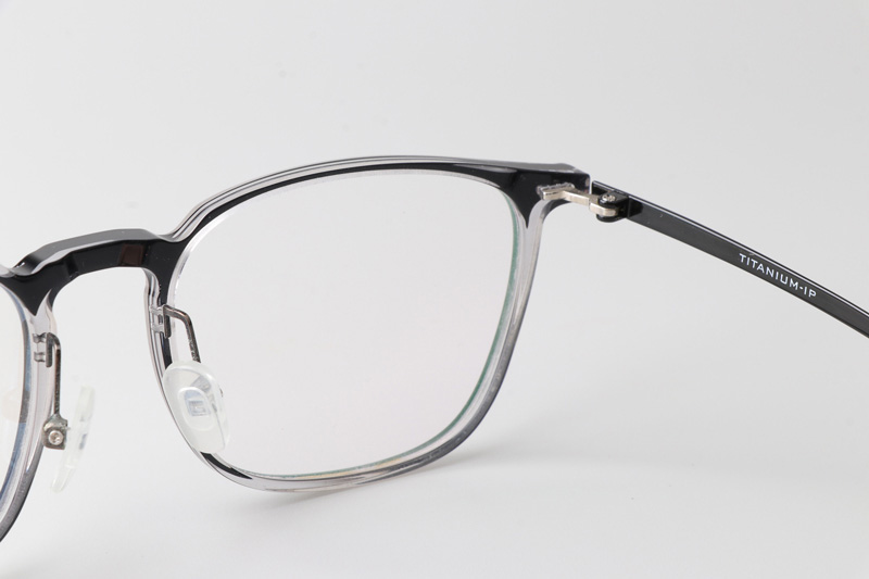 F4050-B Eyeglasses Black Clear