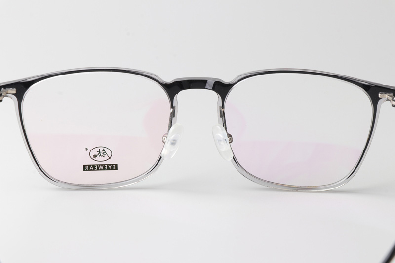 F4050-B Eyeglasses Black Clear