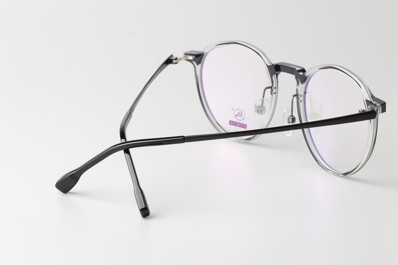 F4051-B Eyeglasses Black Clear