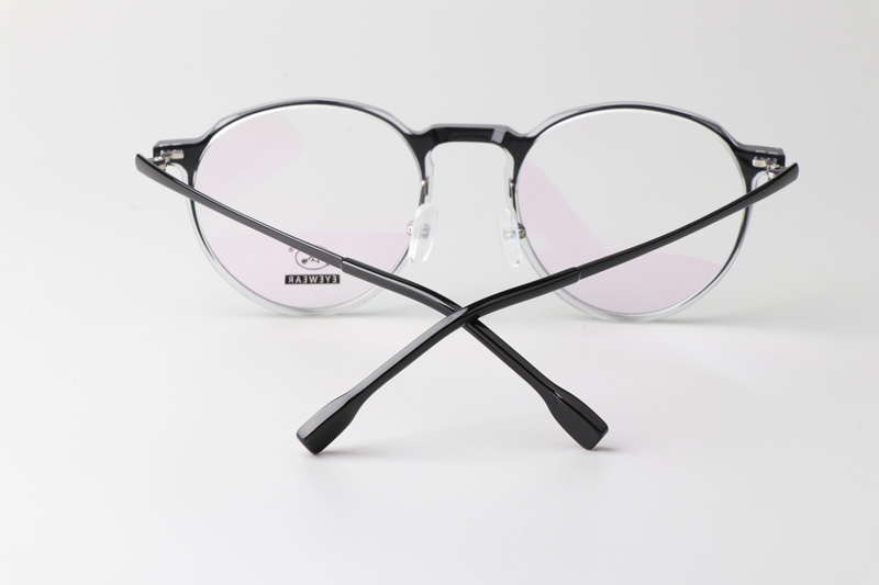 F4051-B Eyeglasses Black Clear