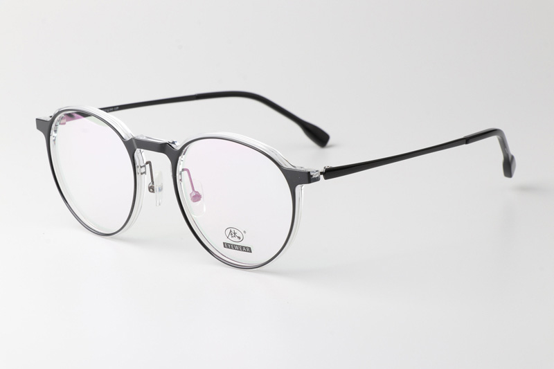 F4051-B Eyeglasses Black Clear