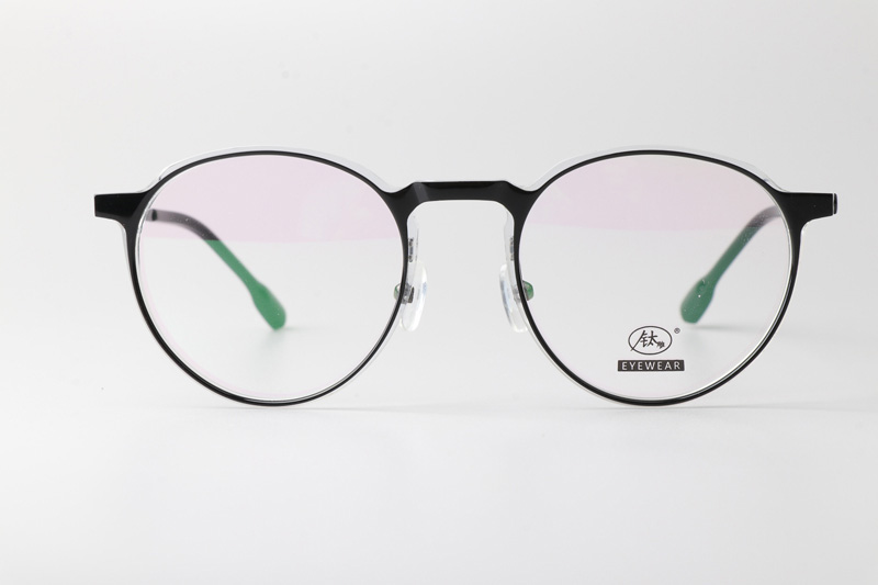 F4051-B Eyeglasses Black Clear
