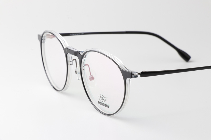 F4051-B Eyeglasses Black Clear