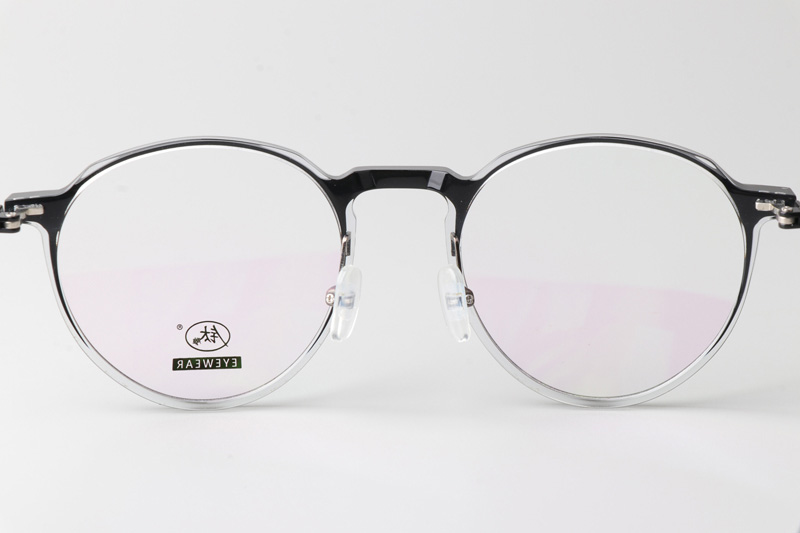 F4051-B Eyeglasses Black Clear