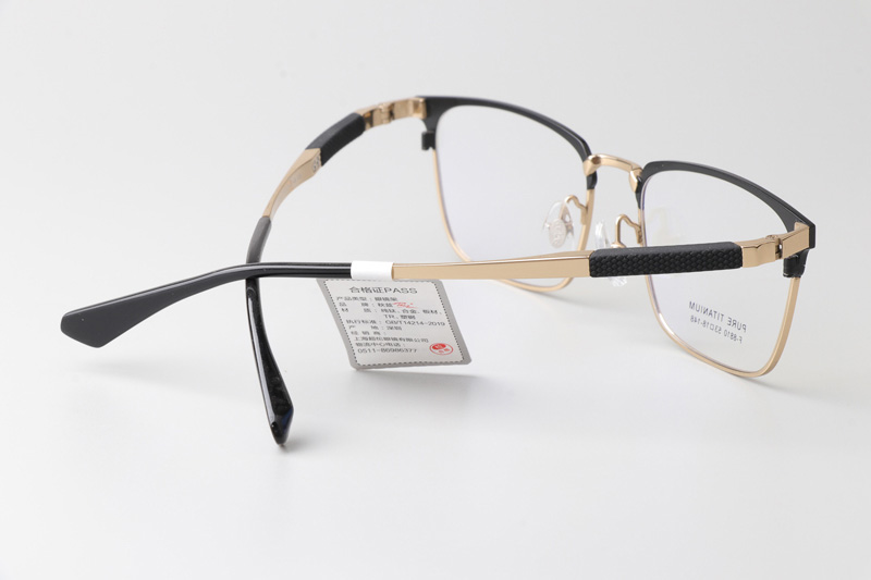 F8810 Eyeglasses Black Gold