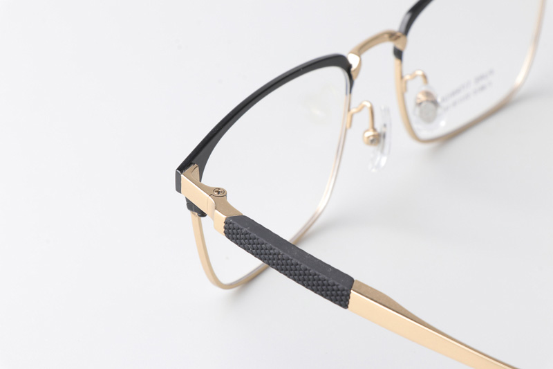 F8810 Eyeglasses Black Gold