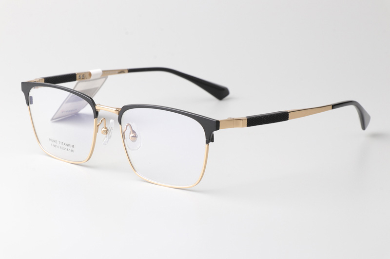 F8810 Eyeglasses Black Gold