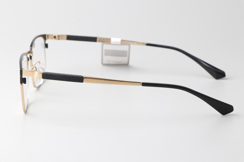 F8810 Eyeglasses Black Gold