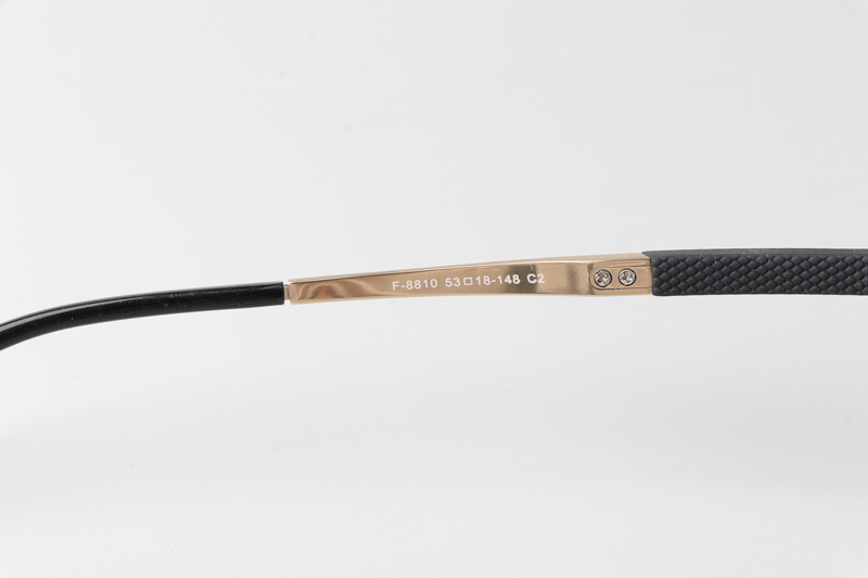 F8810 Eyeglasses Black Gold